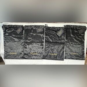 HONEY BIRDETTE BLACK DRAW STRING LINGERIE DUST BAGS POUCH TRAVEL STORAGE 4